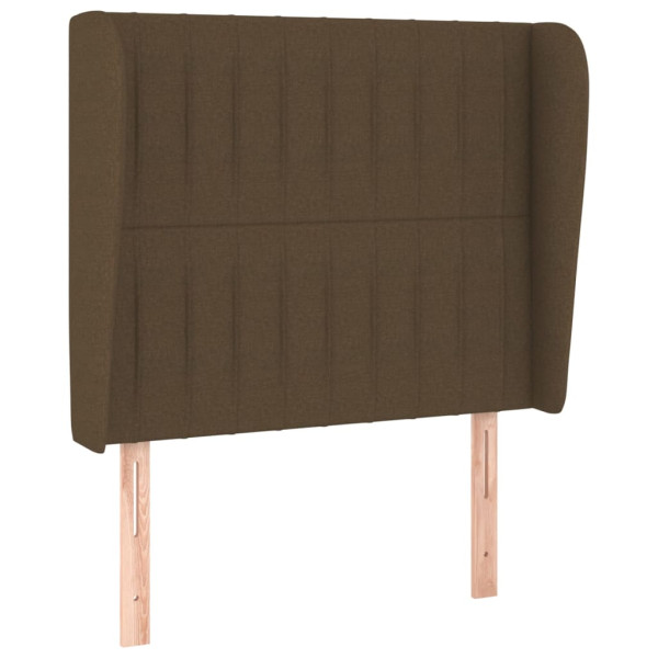 Wezgłowie Brąz 103 x 23 x 118/128 cm Tkanina vidaXL 497074