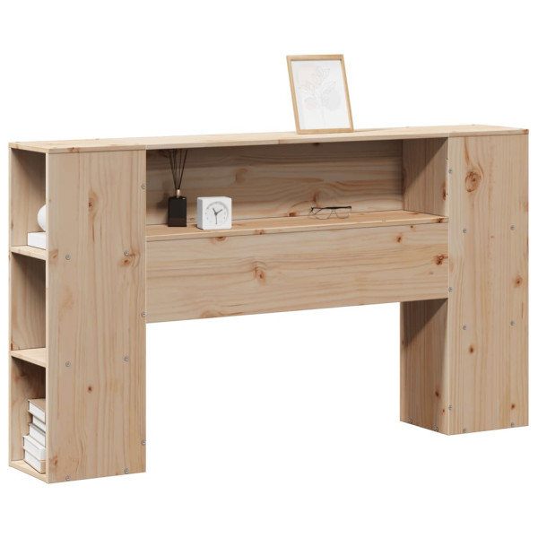 Wezgłowie Brąz 135 cm Drewno vidaXL 514115