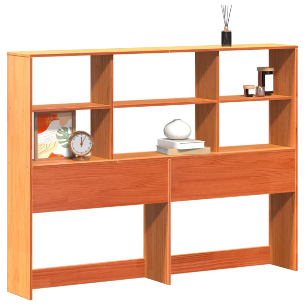 Wezgłowie Brąz 135 cm Drewno vidaXL 515168