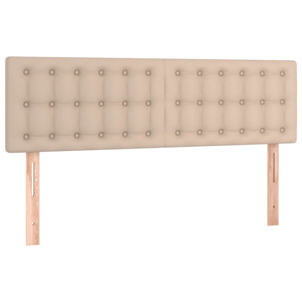 Wezgłowie Brąz 144 x 5 x 78/88 cm Sztuczna skóra vidaXL 535441