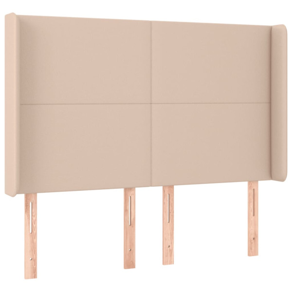 Wezgłowie Brąz 147 x 16 x 118/128 cm Sztuczna skóra vidaXL 521071