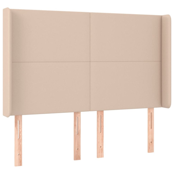 Wezgłowie Brąz 147 x 16 x 118/128 cm Sztuczna skóra vidaXL 532564