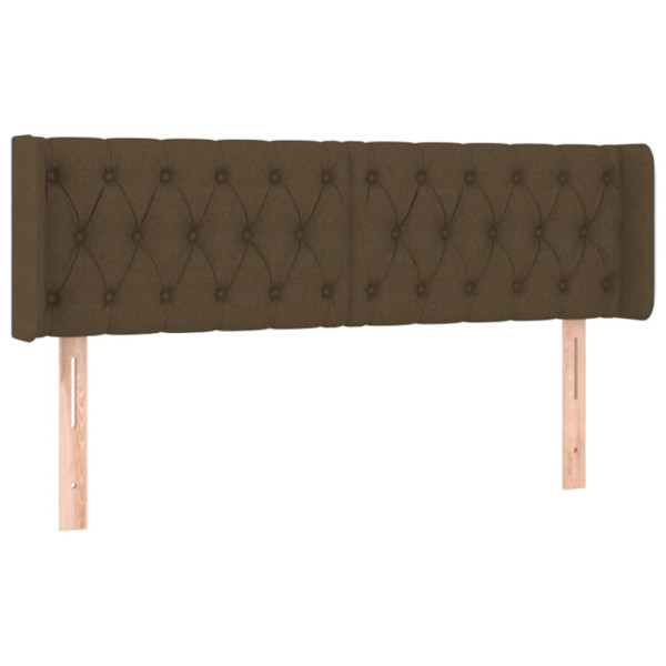 Wezgłowie Brąz 147 x 16 x 78/88 cm Tkanina vidaXL 521386
