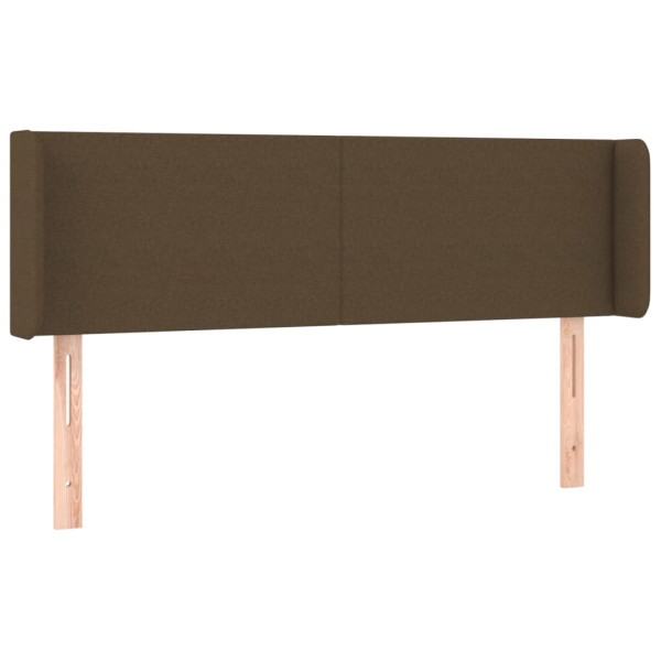 Wezgłowie Brąz 147 x 16 x 78/88 cm Tkanina vidaXL 533012