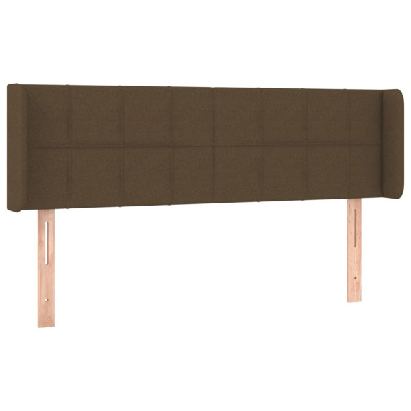 Wezgłowie Brąz 147 x 16 x 78/88 cm Tkanina vidaXL 521388