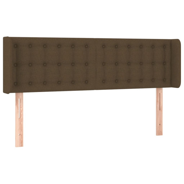 Wezgłowie Brąz 147 x 16 x 78/88 cm Tkanina vidaXL 521414