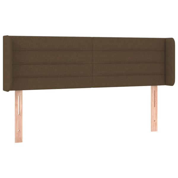Wezgłowie Brąz 147 x 16 x 78/88 cm Tkanina vidaXL 521496