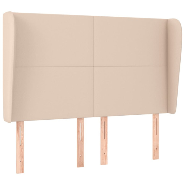 Wezgłowie Brąz 147 x 23 x 118/128 cm Sztuczna skóra vidaXL 521184