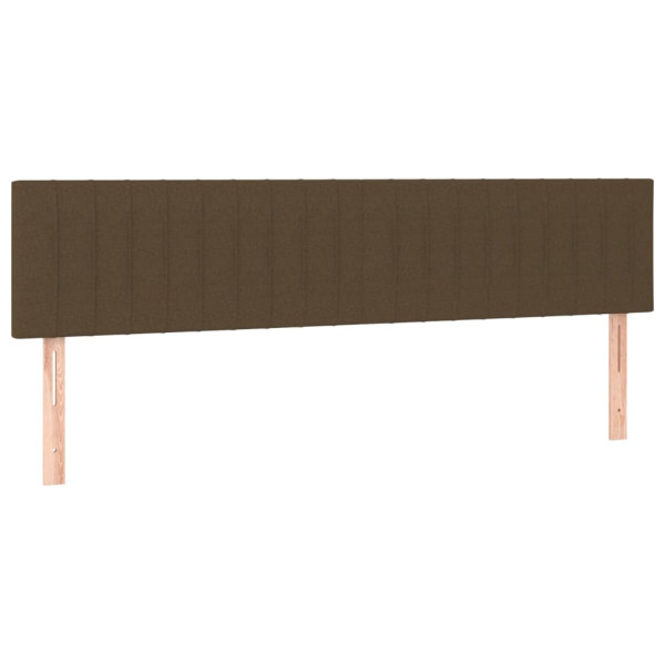 Wezgłowie Brąz 160 cm Tkanina Low vidaXL 380869