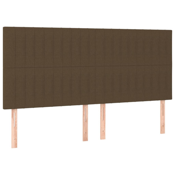 Wezgłowie Brąz 160 cm Tkanina Wysoki vidaXL 380862
