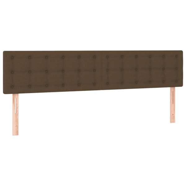 Wezgłowie Brąz 160 x 5 x 78/88 cm Tkanina vidaXL 517528