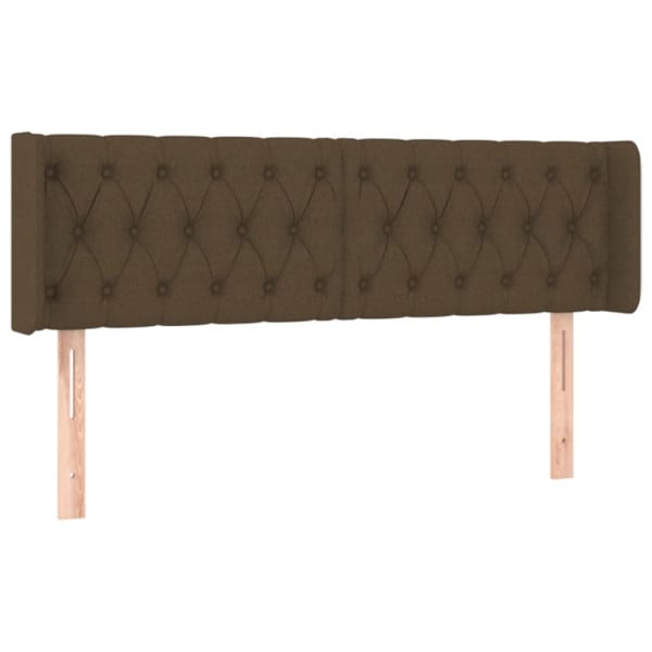 Wezgłowie Brąz 163 x 16 x 78/88 cm Tkanina vidaXL 521490