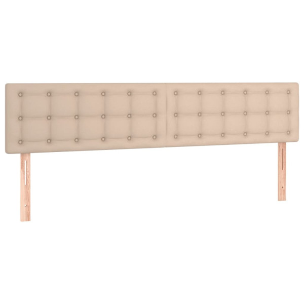 Wezgłowie Brąz 180 x 5 x 78/88 cm Sztuczna skóra vidaXL 535030