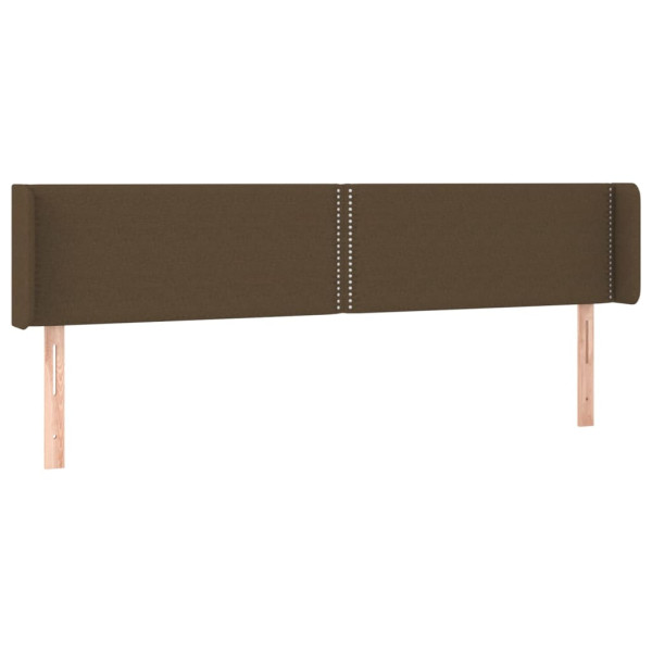 Wezgłowie Brąz 183 x 16 x 78/88 cm Tkanina vidaXL 521405