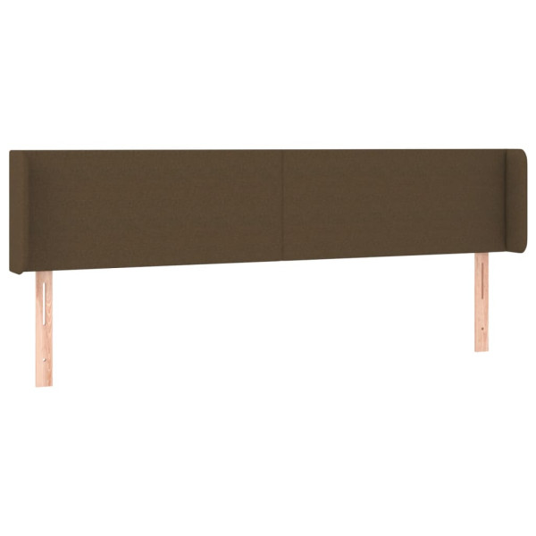 Wezgłowie Brąz 183 x 16 x 78/88 cm Tkanina vidaXL 533550