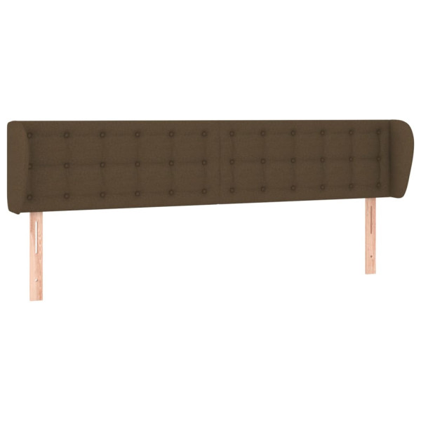 Wezgłowie Brąz 183 x 23 x 78/88 cm Tkanina vidaXL 379790