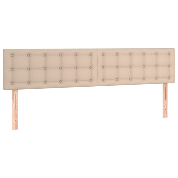 Wezgłowie Brąz 200 x 5 x 78/88 cm Sztuczna skóra vidaXL 523126