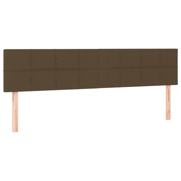 Wezgłowie Brąz 200 x 5 x 78/88 cm Tkanina vidaXL 536157