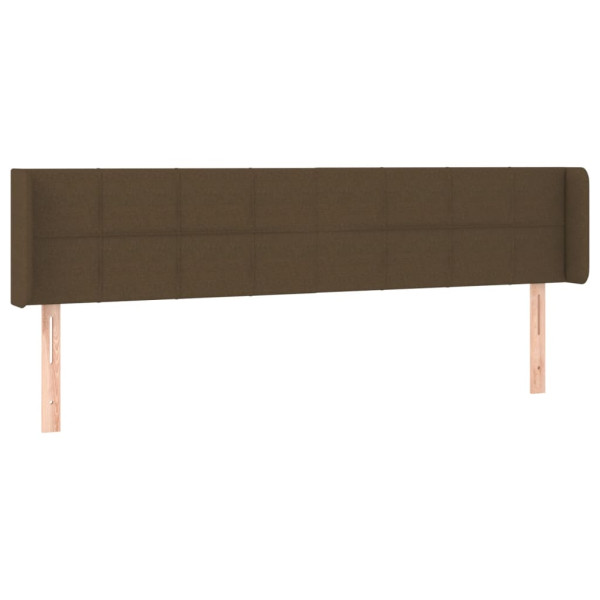 Wezgłowie Brąz 203 x 16 x 78/88 cm Tkanina vidaXL 521335