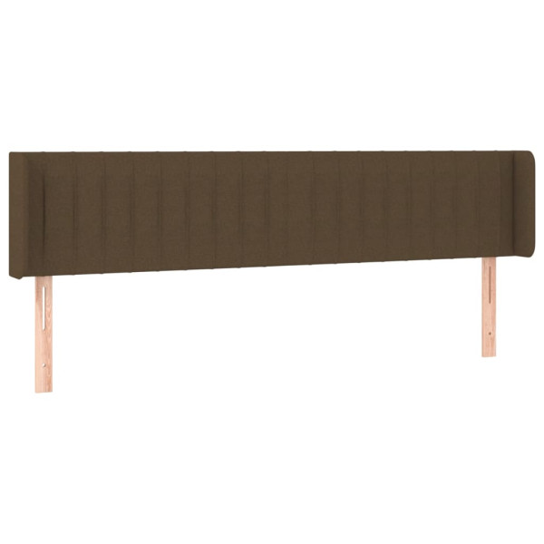 Wezgłowie Brąz 203 x 16 x 78/88 cm Tkanina vidaXL 521488
