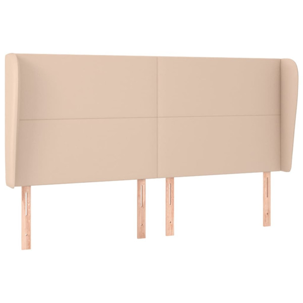 Wezgłowie Brąz 203 x 23 x 118/128 cm Sztuczna skóra vidaXL 521502