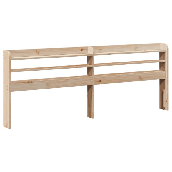 Wezgłowie Brąz 210 x 16 x 82 cm Drewno sosnowe vidaXL 514867