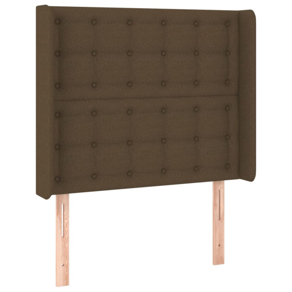 Wezgłowie Brąz 83 x 16 x 118/128 cm Tkanina vidaXL 521374