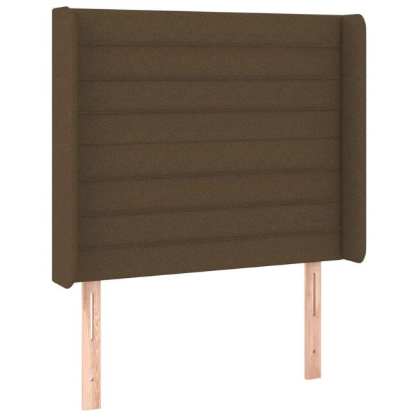 Wezgłowie Brąz 83 x 16 x 118/128 cm Tkanina vidaXL 521428