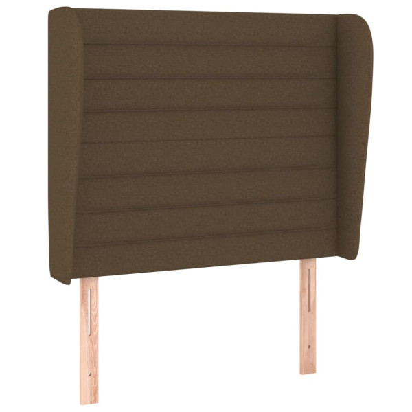 Wezgłowie Brąz 83 x 23 x 118/128 cm Tkanina vidaXL 521333