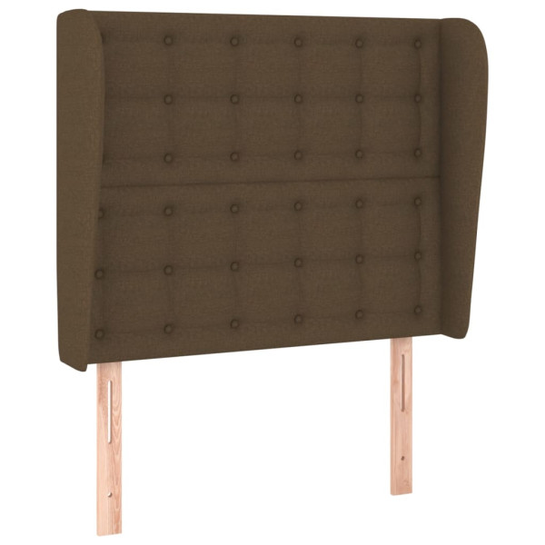 Wezgłowie Brąz 83 x 23 x 118/128 cm Tkanina vidaXL 521404
