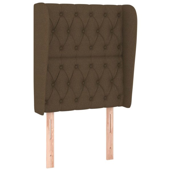 Wezgłowie Brąz 83 x 23 x 118/128 cm Tkanina vidaXL 379750