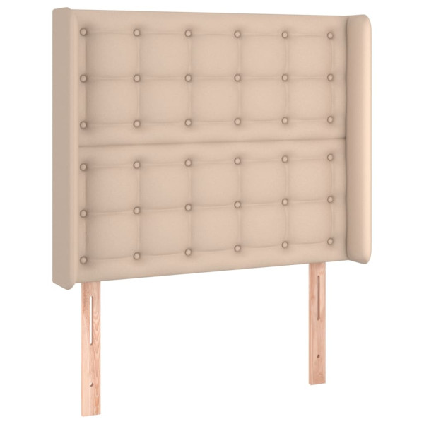 Wezgłowie Brąz 93 x 16 x 118/128 cm Sztuczna skóra vidaXL 521182