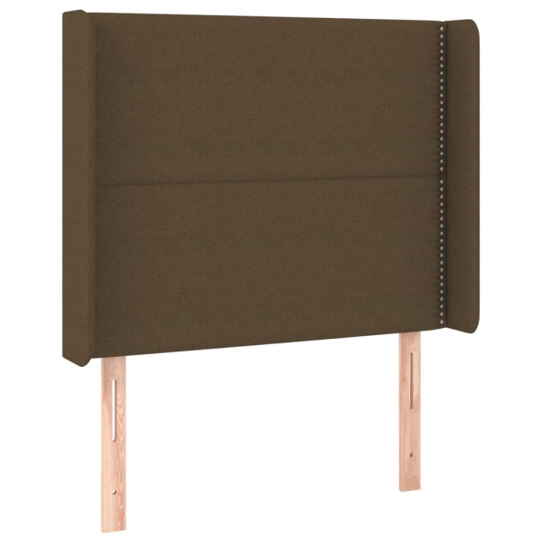 Wezgłowie Brąz 93 x 16 x 118/128 cm Tkanina vidaXL 521070