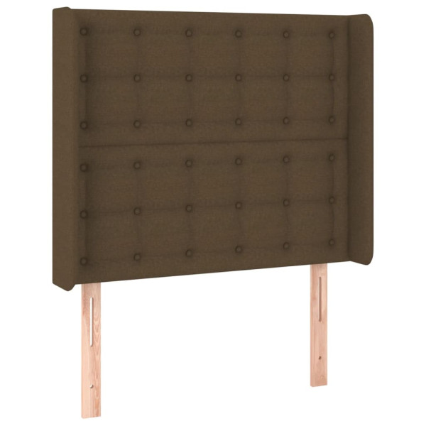 Wezgłowie Brąz 93 x 16 x 118/128 cm Tkanina vidaXL 521440