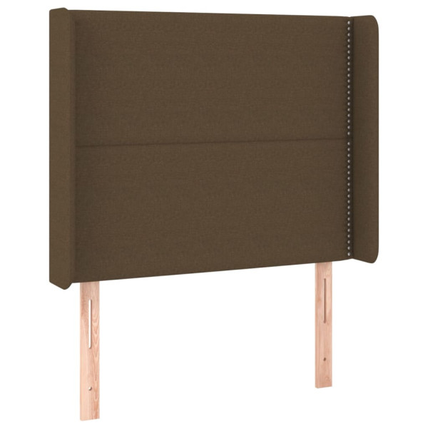 Wezgłowie Brąz 93 x 16 x 118/128 cm Tkanina vidaXL 379923