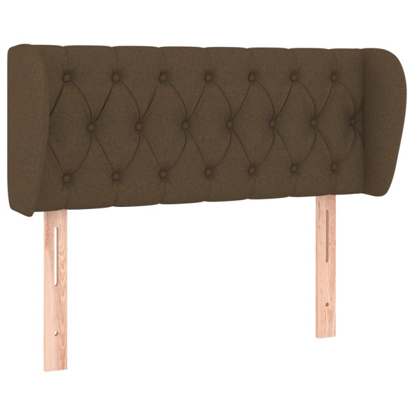Wezgłowie Brąz 93 x 23 x 78/88 cm Tkanina vidaXL 533135