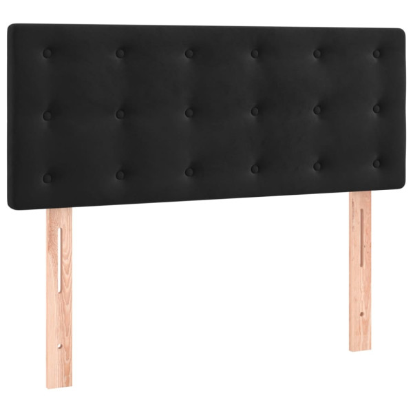 Wezgłowie Czarny 100 cm Aksamit Low vidaXL 138387