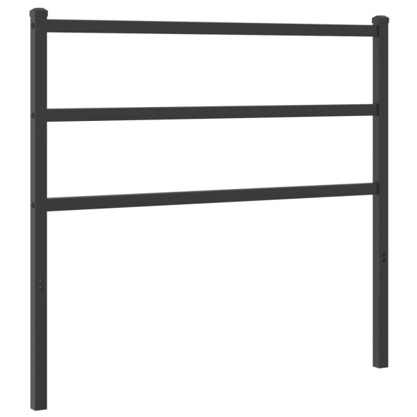 Wezgłowie Czarny 100 cm Stal vidaXL 514155