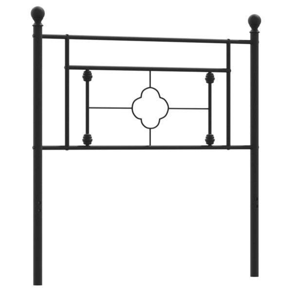 Wezgłowie Czarny 100 cm Stal vidaXL 513962