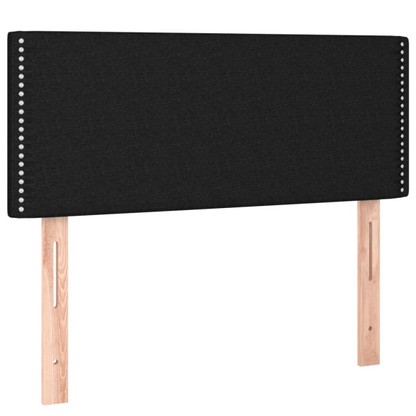 Wezgłowie Czarny 100 cm Tkanina Niski vidaXL 138367