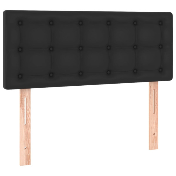 Wezgłowie Czarny 100 x 5 x 78/88 cm Sztuczna skóra vidaXL 520942