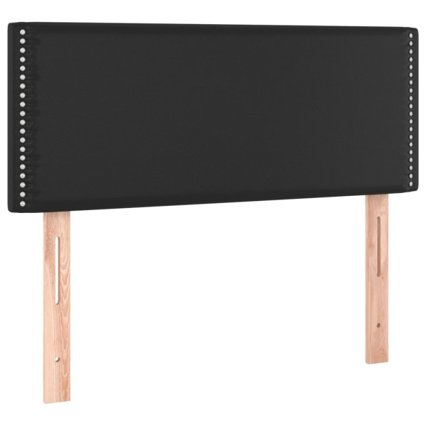 Wezgłowie Czarny 100 x 5 x 78/88 cm Sztuczna skóra vidaXL 521244