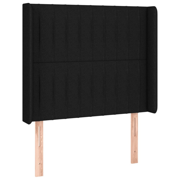 Wezgłowie Czarny 103 x 16 x 118/128 cm vidaXL 521350
