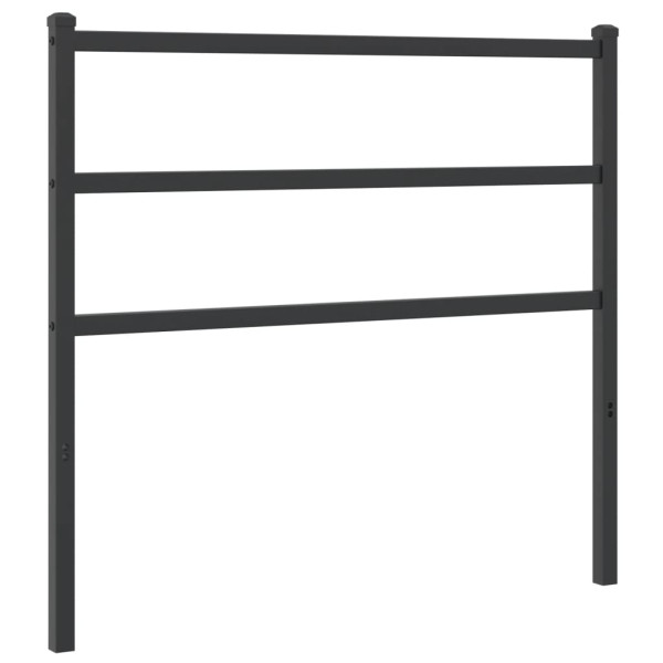 Wezgłowie Czarny 107 cm Stal vidaXL 514199
