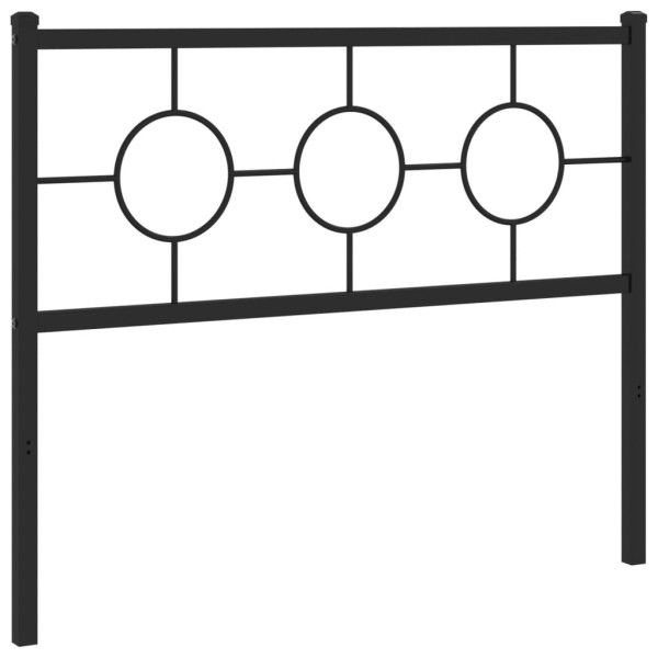 Wezgłowie Czarny 107 cm Stal vidaXL 514973