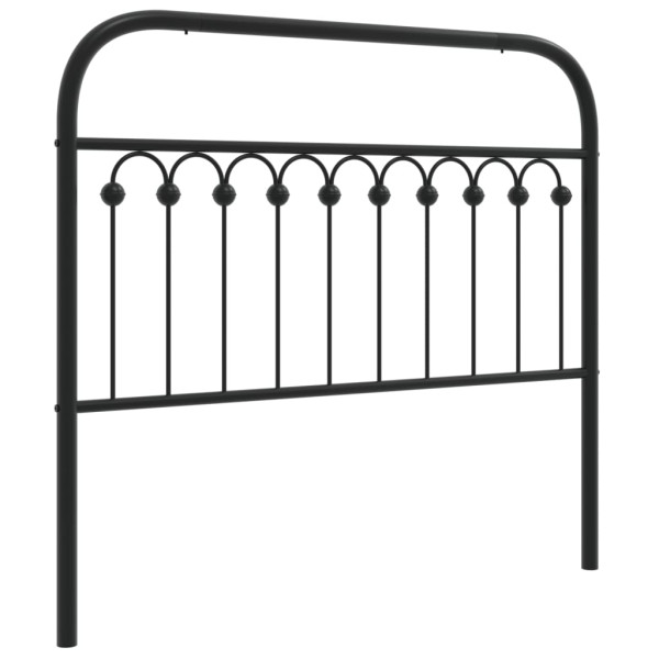 Wezgłowie Czarny 107 cm Stal vidaXL 515106