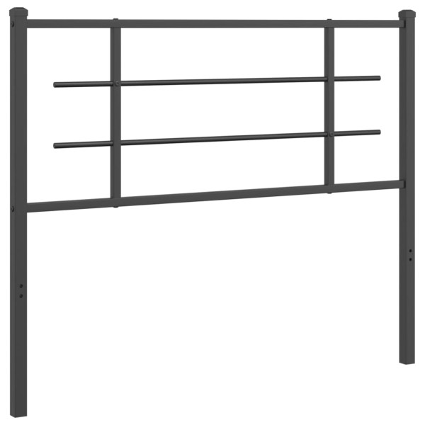 Wezgłowie Czarny 107 cm Stal vidaXL 515149
