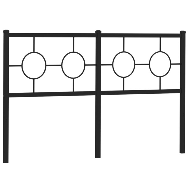 Wezgłowie Czarny 150 cm Stal vidaXL 515005