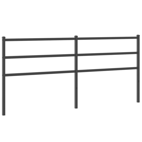 Wezgłowie Czarny 180 cm Stal vidaXL 514064