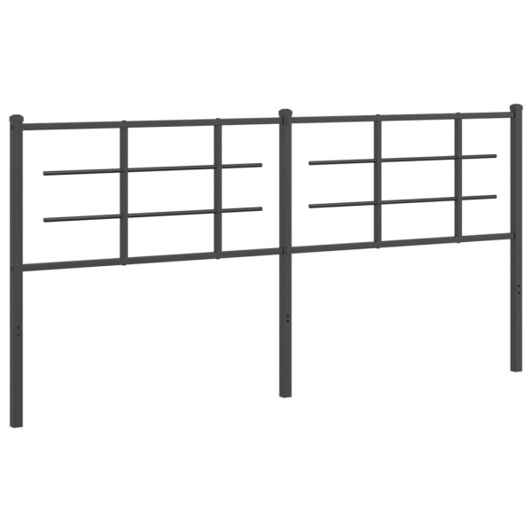 Wezgłowie Czarny 180 cm Stal vidaXL 515020